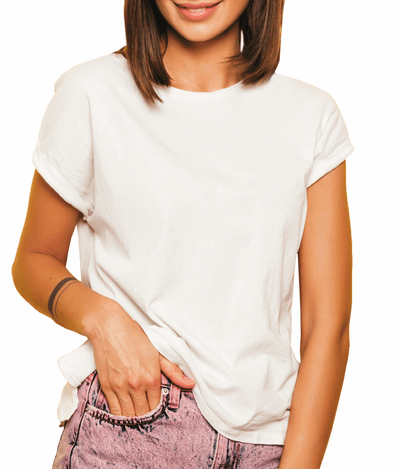 Playera UrbanFit Mujer Manga Corta Blanca