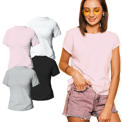 Playera UrbanFit Mujer Manga Corta Negra