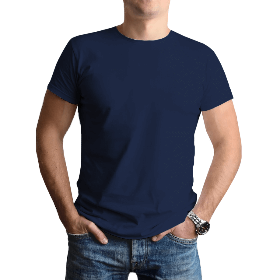 Playera UrbanFit Hombre Manga Corta Azul