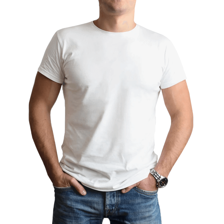 Playera UrbanFit Hombre Manga Corta Blanca