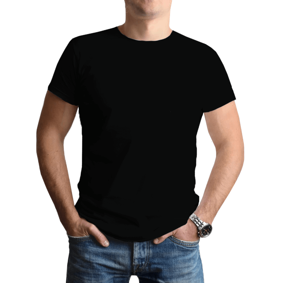 Playera UrbanFit Hombre Manga Corta Negra